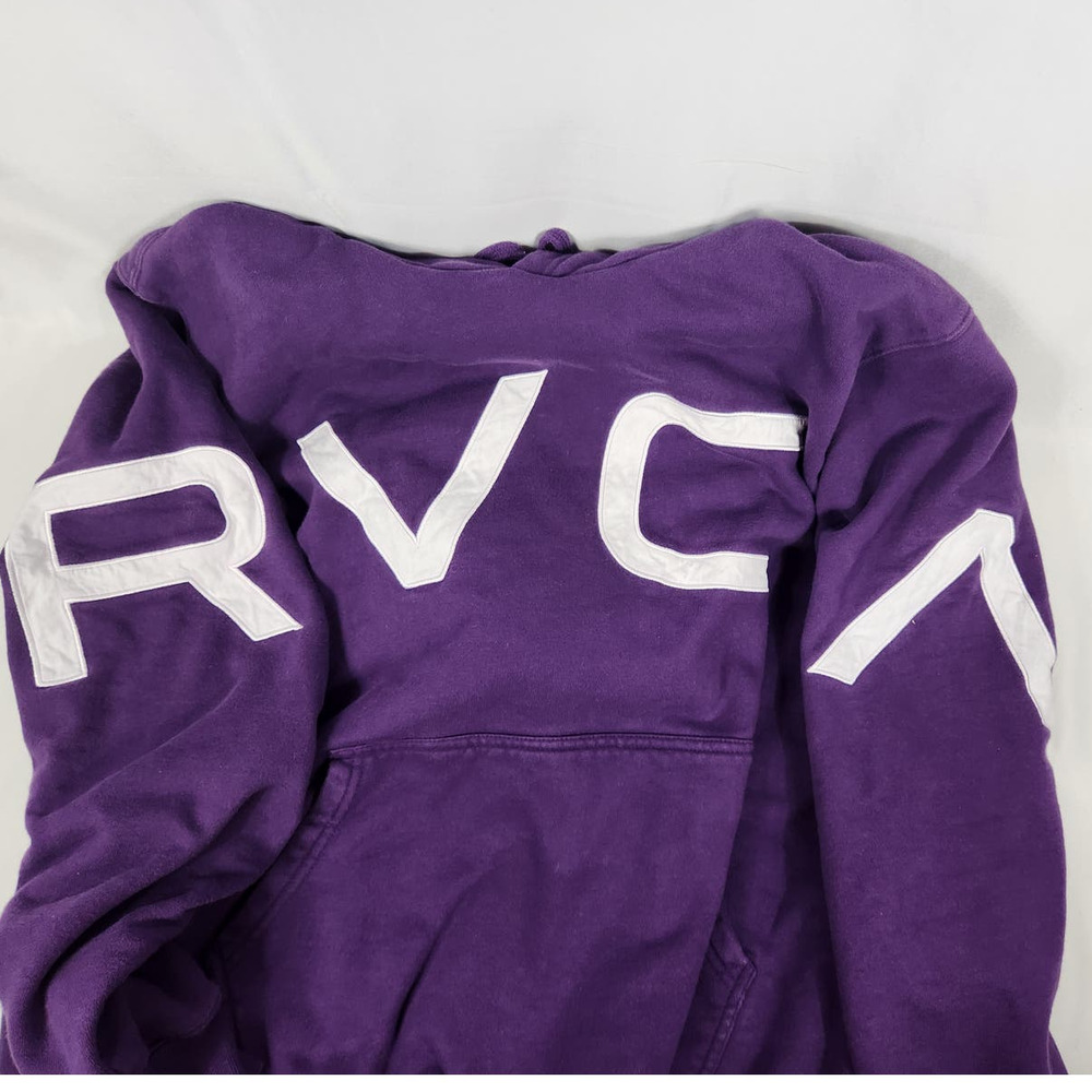 RVCA M Spellout Hoodie Pullover Purple